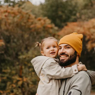 man with child